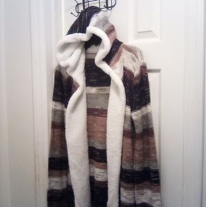 Junior size medium multi color hooded sweater